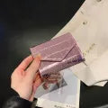 Fashion Stone Pattern Wallet New Women's Mini Multi-Card Slot Short Clutch Laser Card Holder